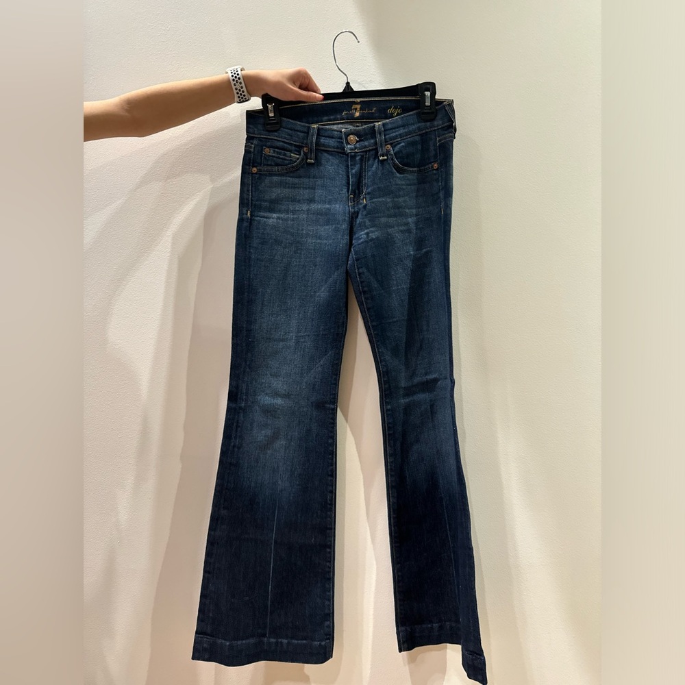 Vintage 7 For All Mankind  low rise flare jeans